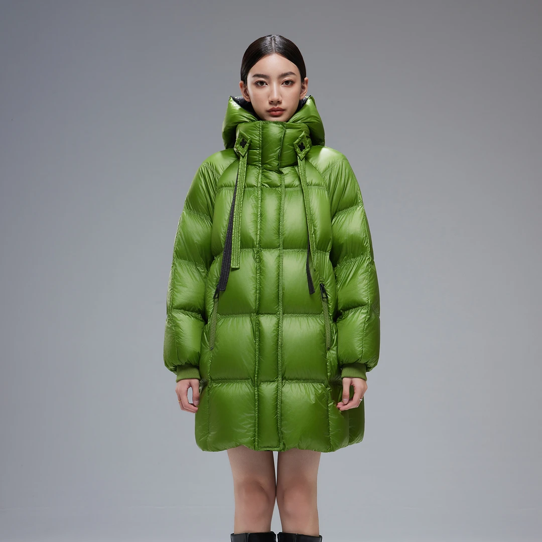 秋冬女新款保暖加厚白鹅绒羽绒服 D66662917