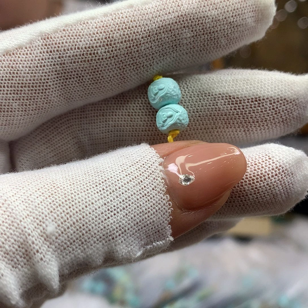 绿松石未镶嵌挂件