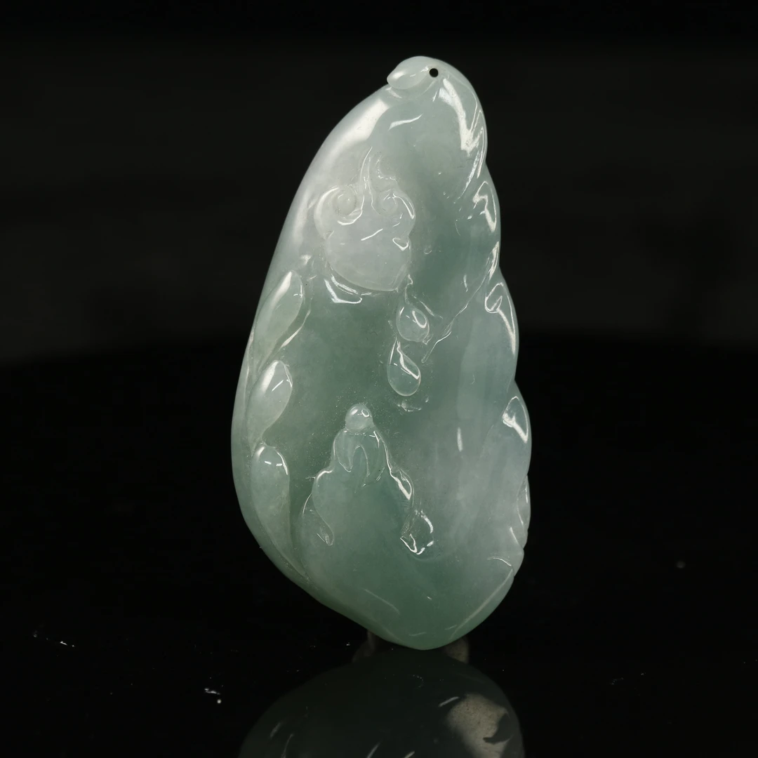 35天然缅甸翡翠A货悟道/100478/上海嘉禾拍卖