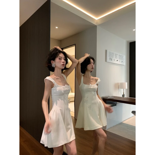 2025S/SSEP.[夏]‘静以绽放’气质轻奢设计款剪裁蝴蝶连衣裙4354#2