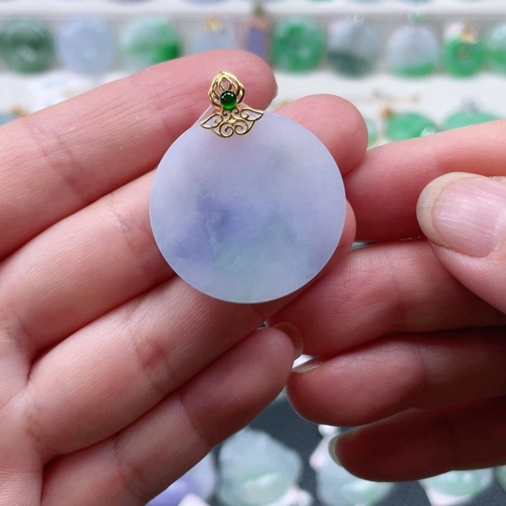 颈饰未镶嵌翡翠无事牌