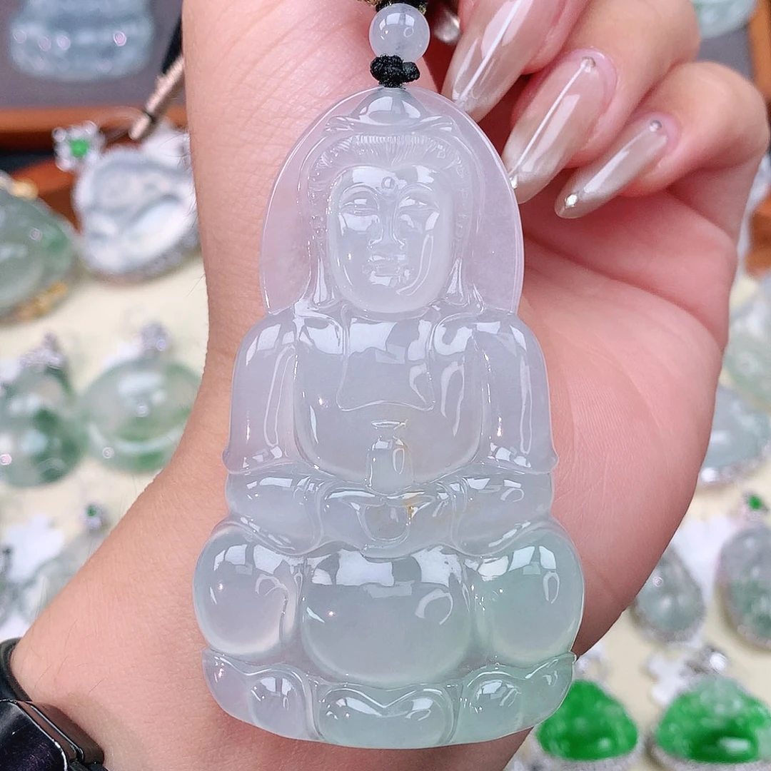 颈饰未镶嵌翡翠观音