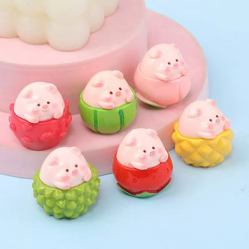 【许愿➕对碰】水果猪猪摆件配饰