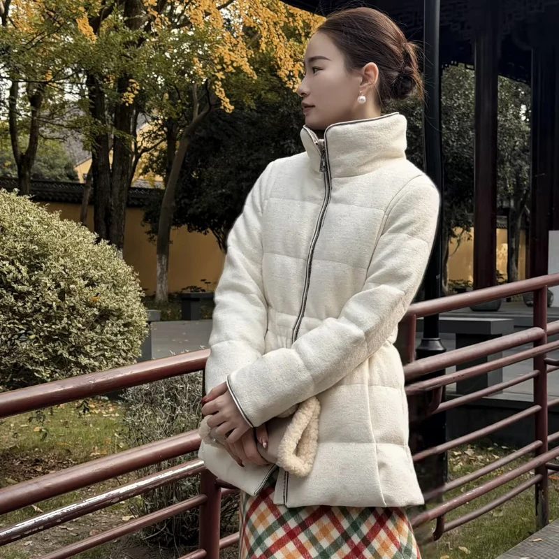 HELA AOMI “bc羊毛鹅”白鹅绒+绵羊毛52.1%保暖羽绒服CY5DM02576