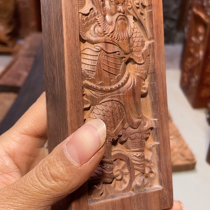 冷***足非洲紫檀（红花梨）中号双面