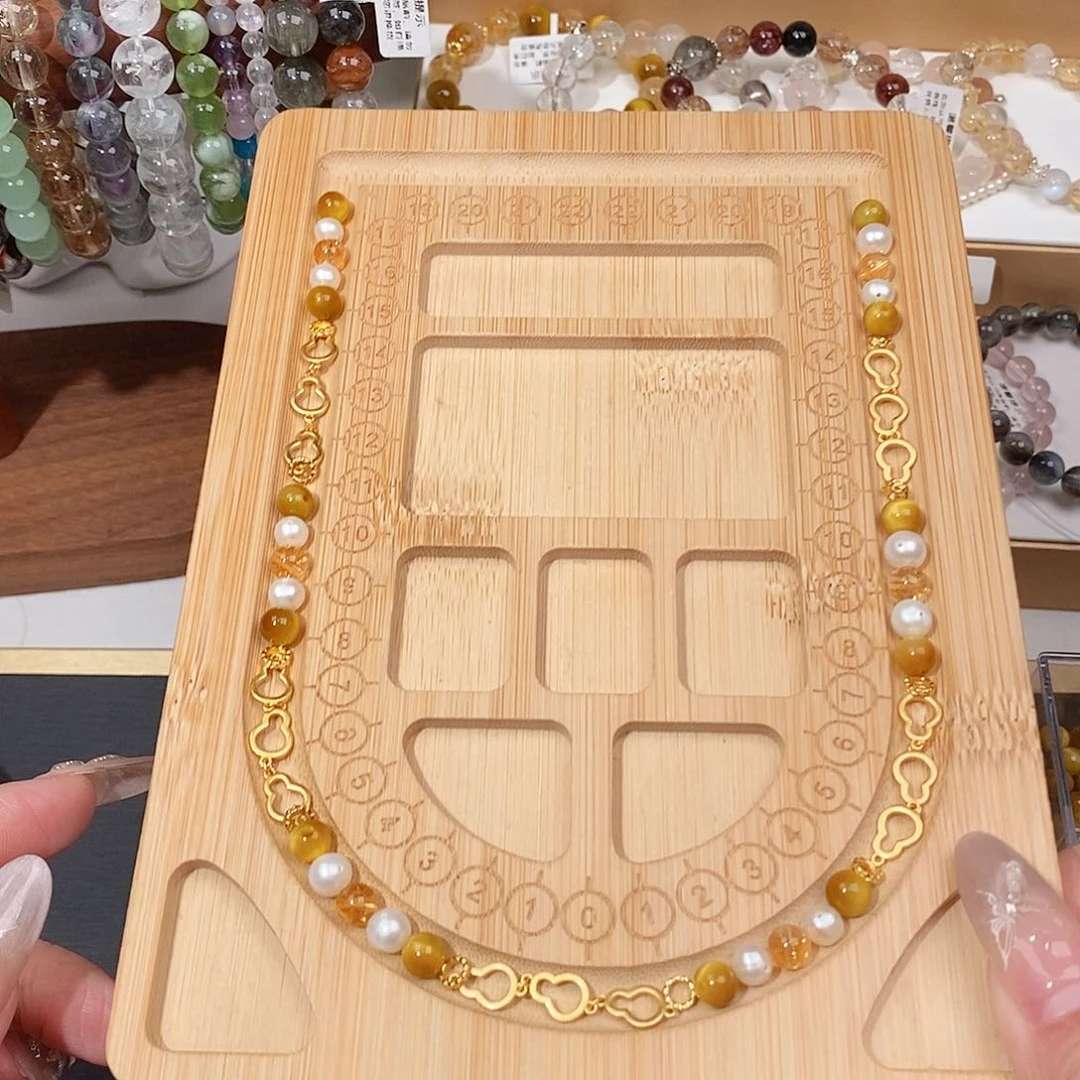 水晶手链未镶嵌耶****?