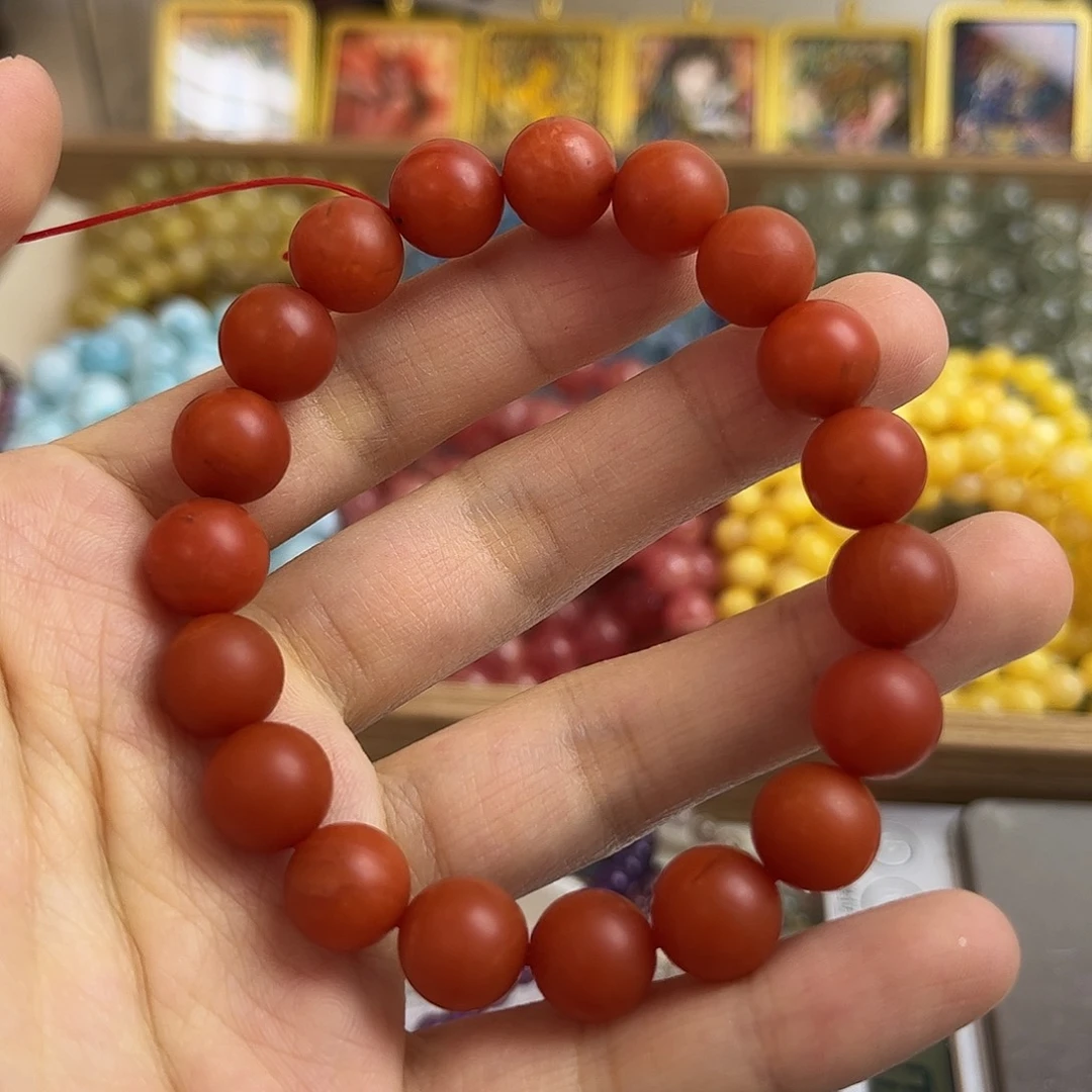 南红玛瑙未镶嵌手链矿坑