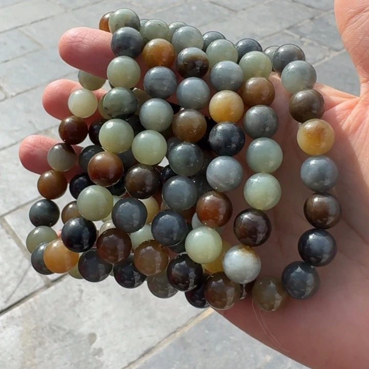 和田玉未镶嵌颈饰新疆楼兰三色帅弟弟多样性拍一发一