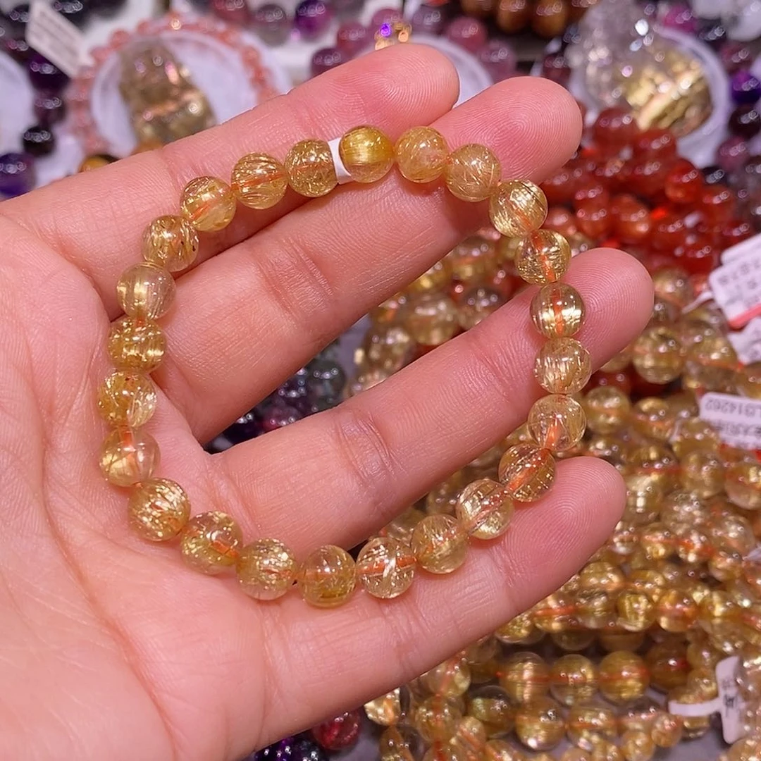 未镶嵌手链水晶金钛晶7.8