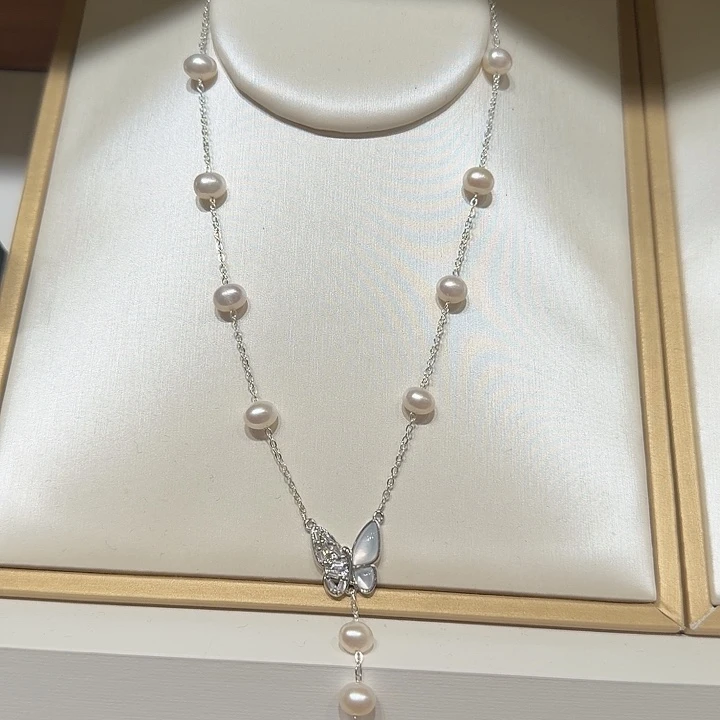 淡水珍珠手绳合金