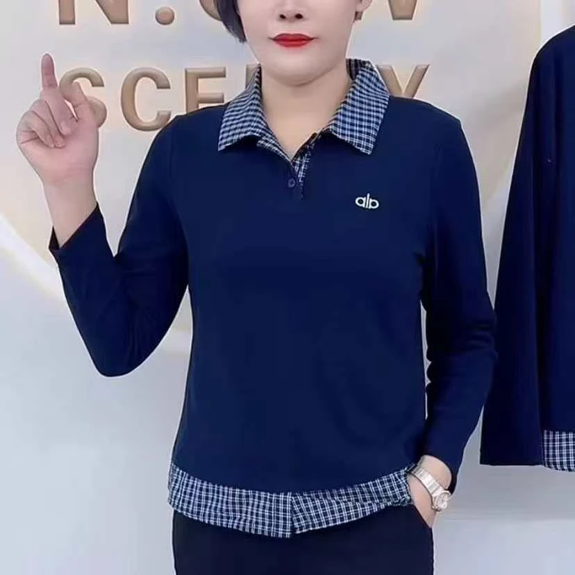 女款百搭长袖小衫41-6606