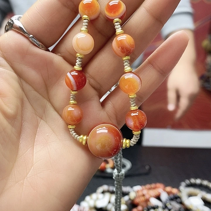 玛瑙/玉髓合金颈饰