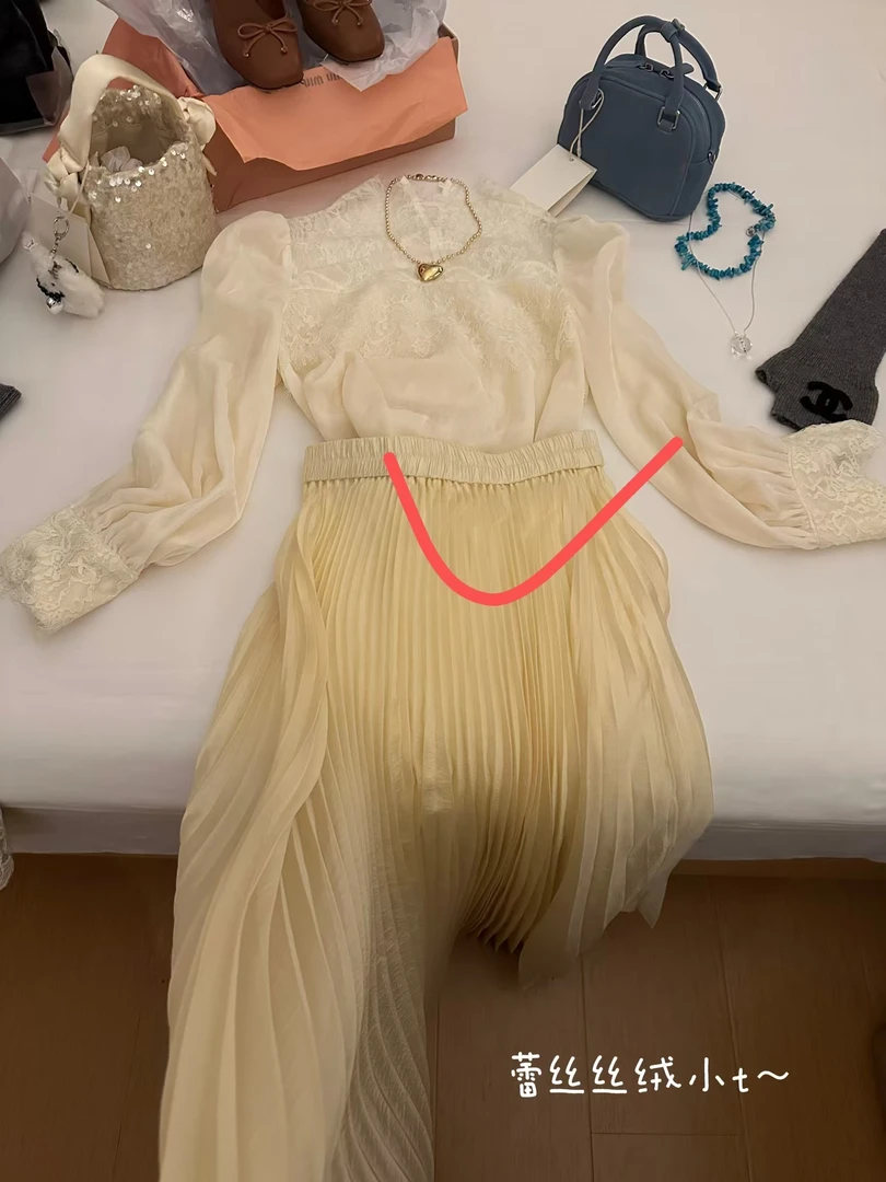 Buyfunny宝藏店铺~时尚百搭复古立领蕾丝小衫