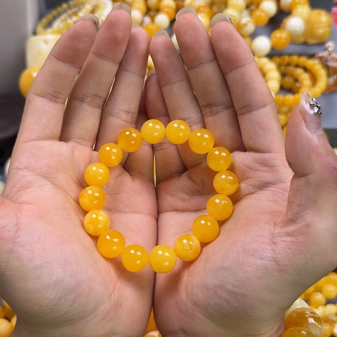 琥珀珠宝奇石未镶嵌13mm