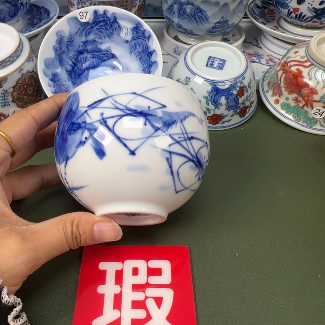 陶瓷景德镇纯手工纯手绘茶具木木13