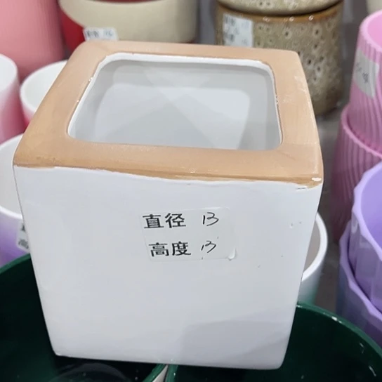 多肉绿植陶瓷花盆9.9包邮，有孔