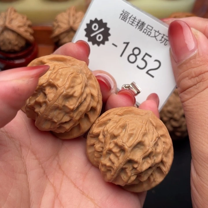 吊坠文玩核桃38图图油蜡皮