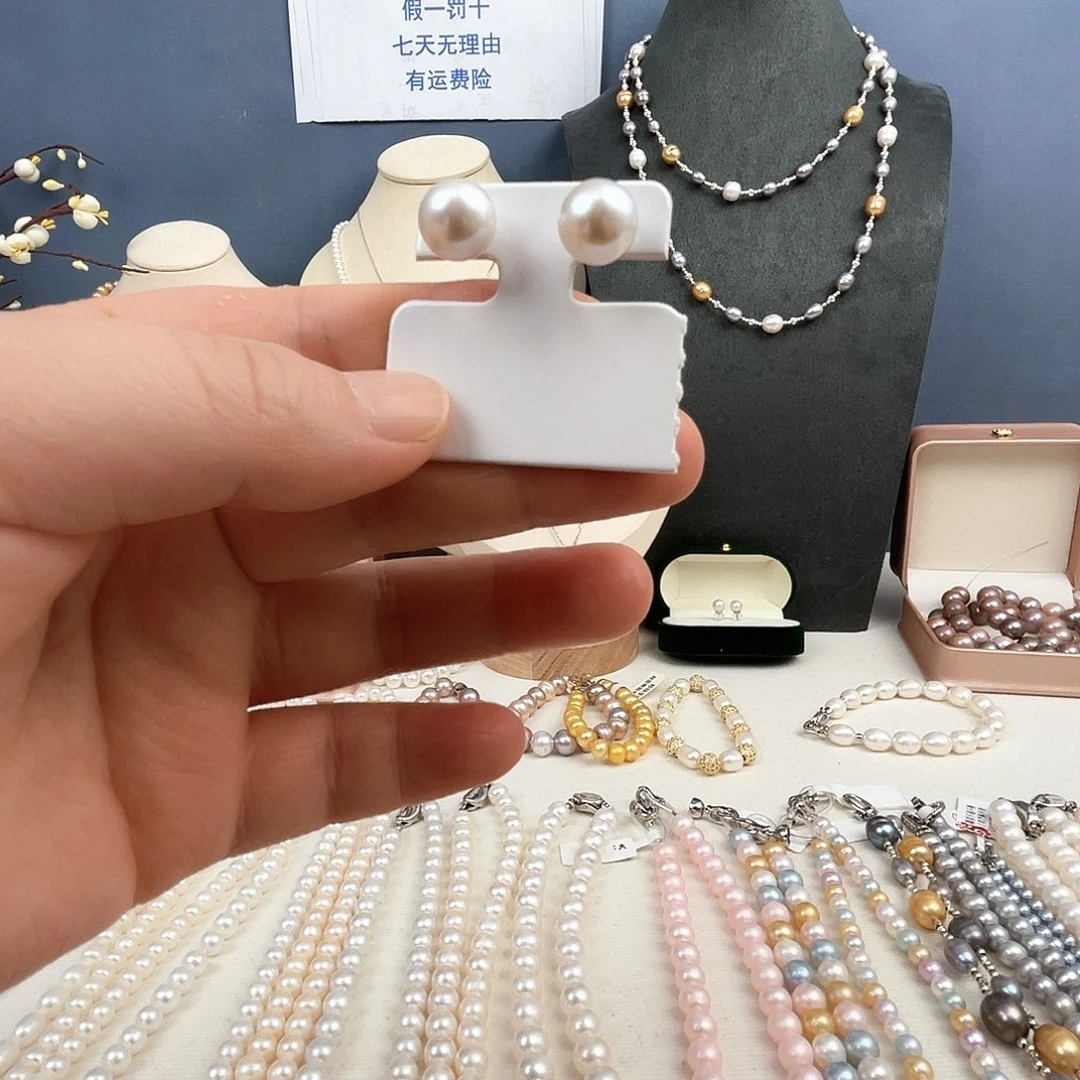 淡水珍珠银S925镶嵌颈饰