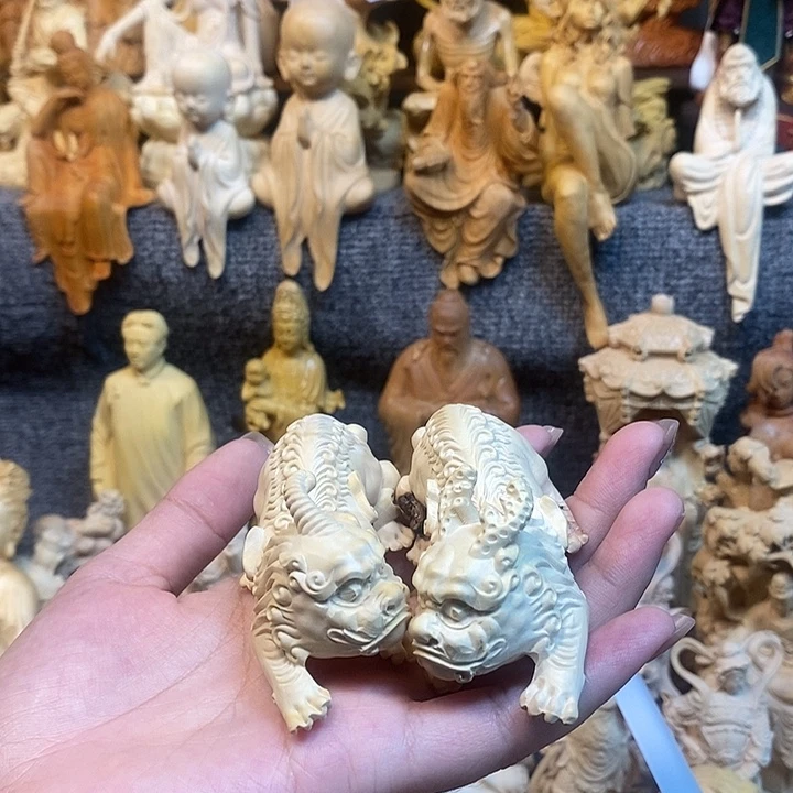 黄杨木黄杨木瑕疵貔貅
