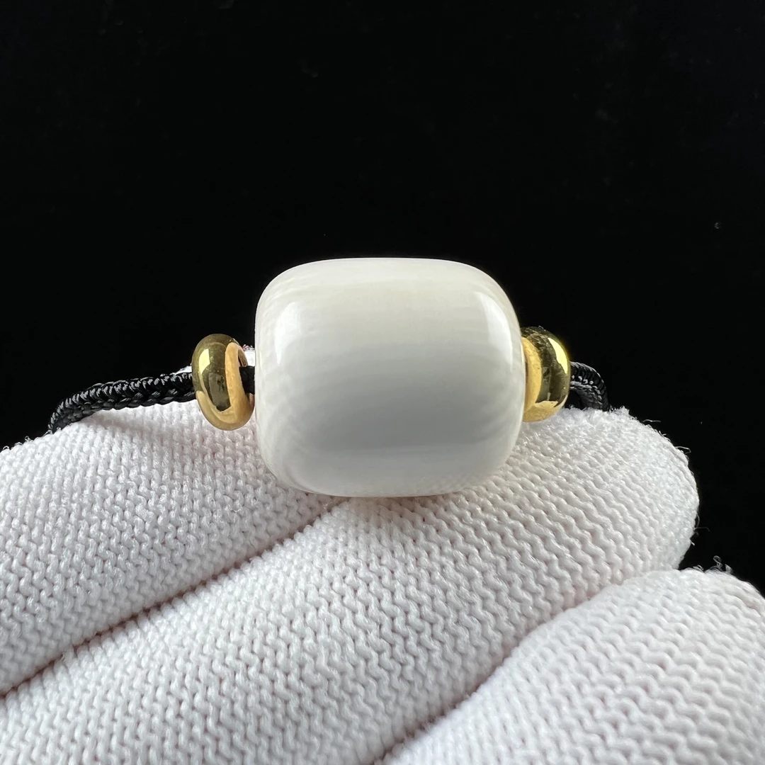 X4551天然猛犸牙 桶珠 17*18mm支持鉴定 假一罚四