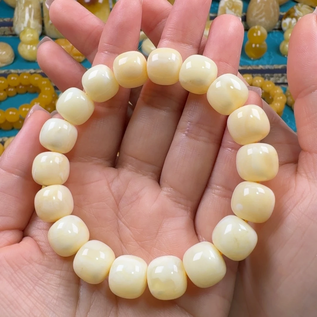 琥珀未镶嵌手链同料