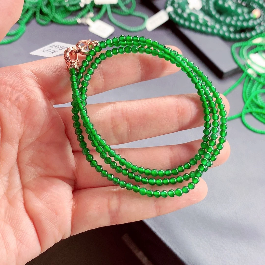 翡翠未镶嵌毛衣链