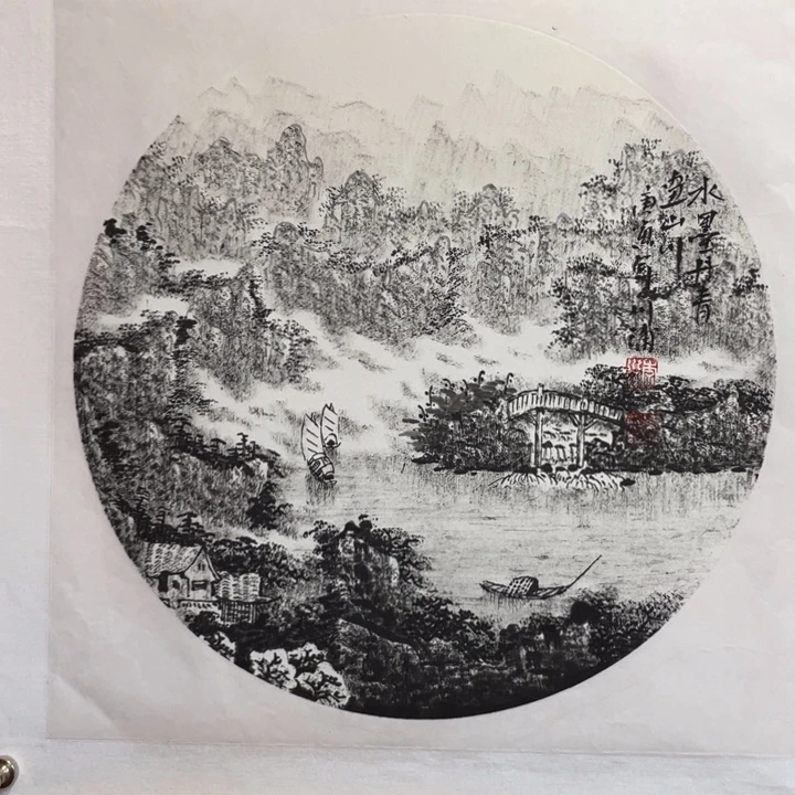 国画李川浦精品山水画