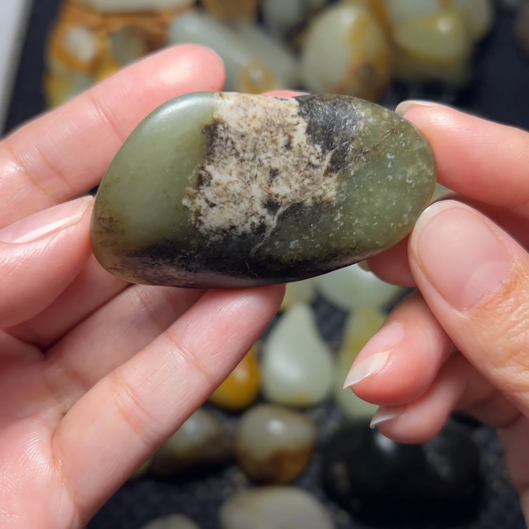 和田玉未镶嵌挂件A33