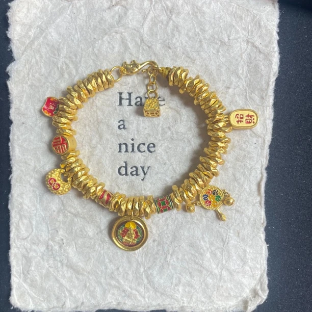 金城皇足金手链21.5克