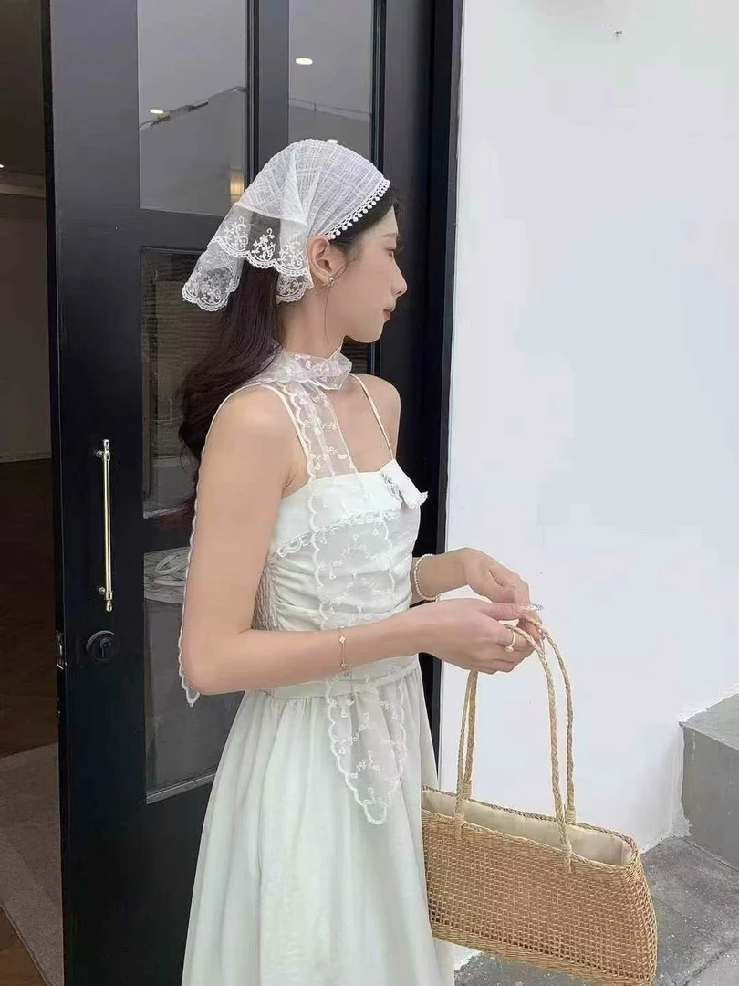 8138新款超仙清新年轻高级甜美可爱修身粉红色吊带过膝女连衣裙
