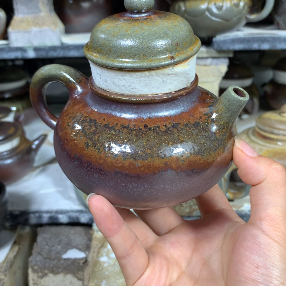 紫砂茶壶纯自然柴烧