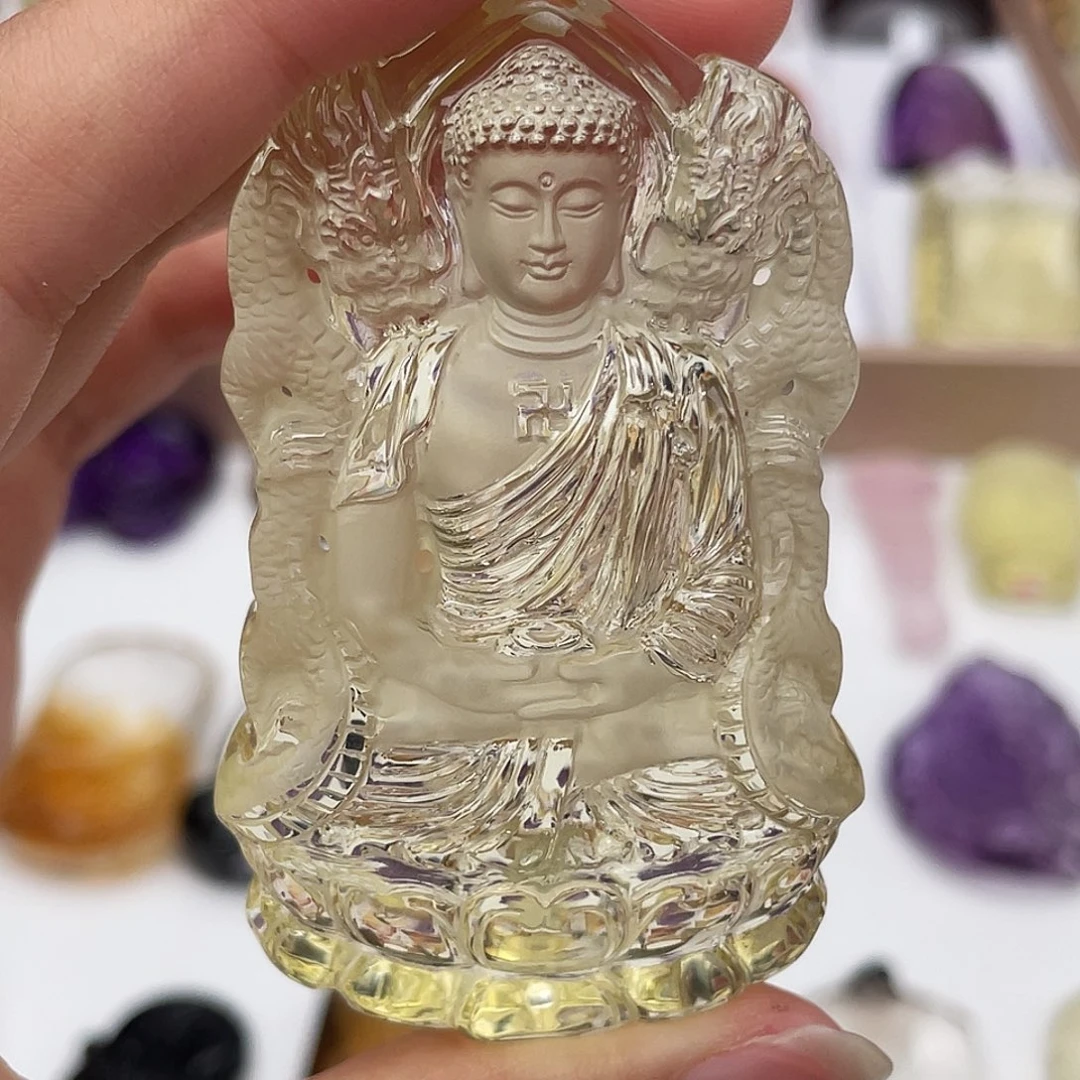 水晶颈饰未镶嵌定制吊坠如来