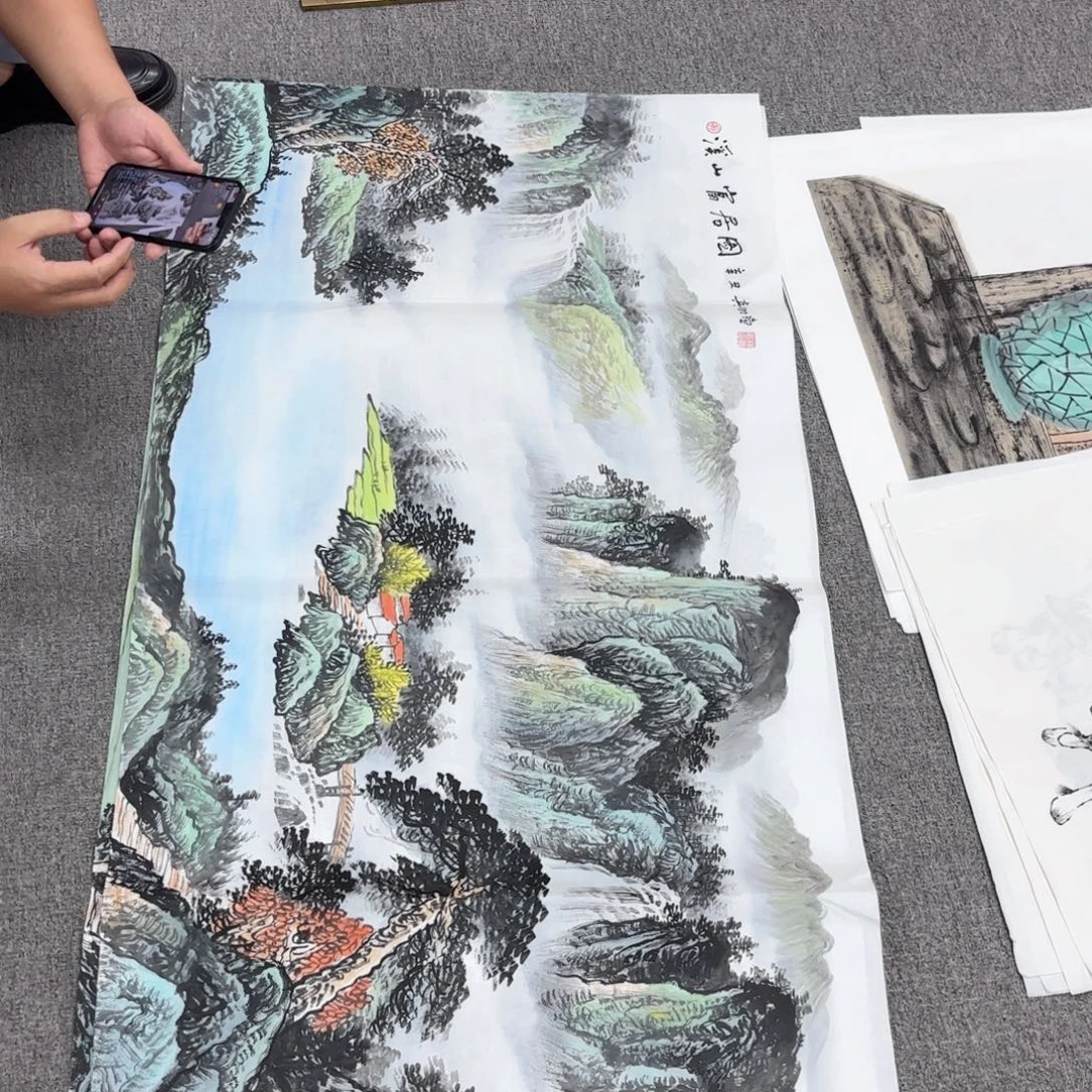 国画国画作品多次