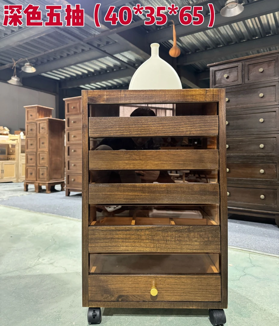 （五抽）40*35*65牙科柜茶具柜文玩收纳柜落地边柜茶水柜524