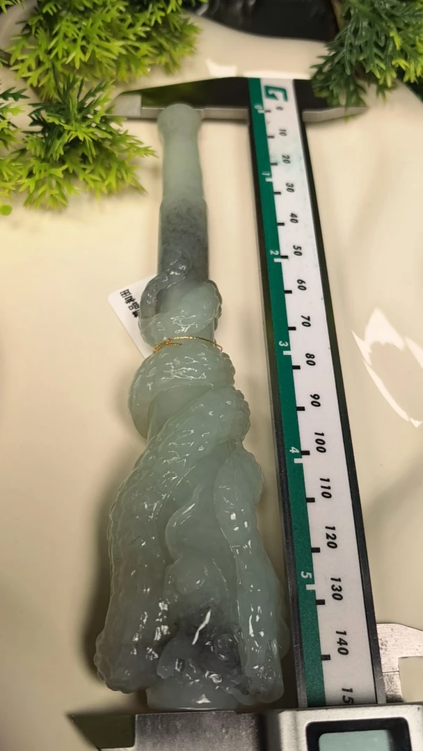 【玉众鑫】天然和田精品和田雕刻烟嘴