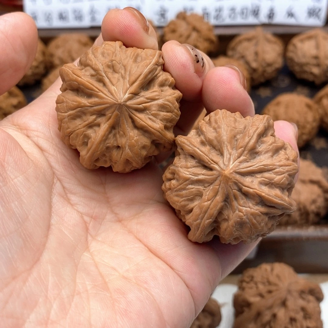 把件文玩核桃40尺全品凹底正四