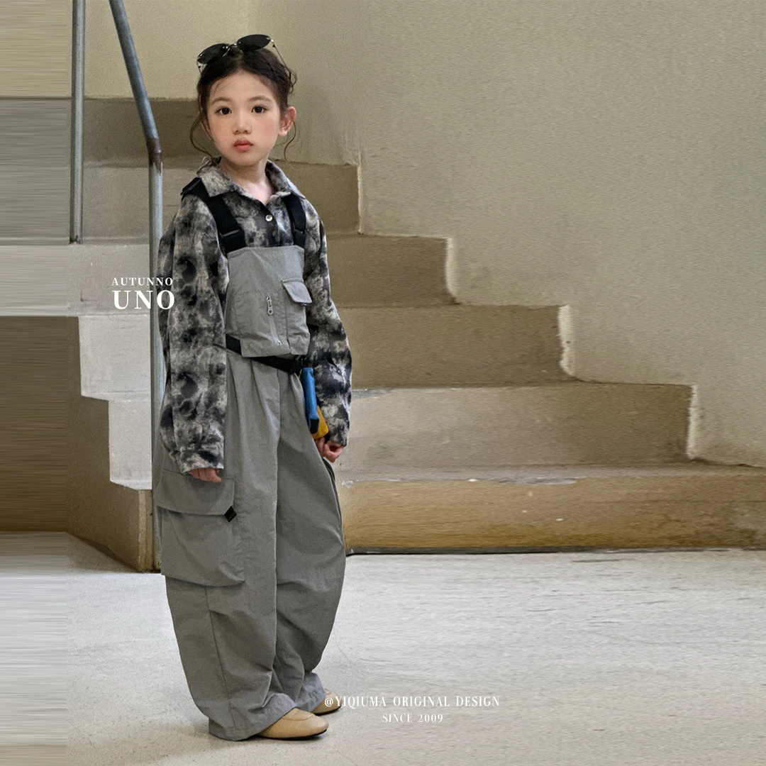 现货「UNO AUTUNNO」【又飒又酷】无弹锦纶料女中大工装背带裤CP211