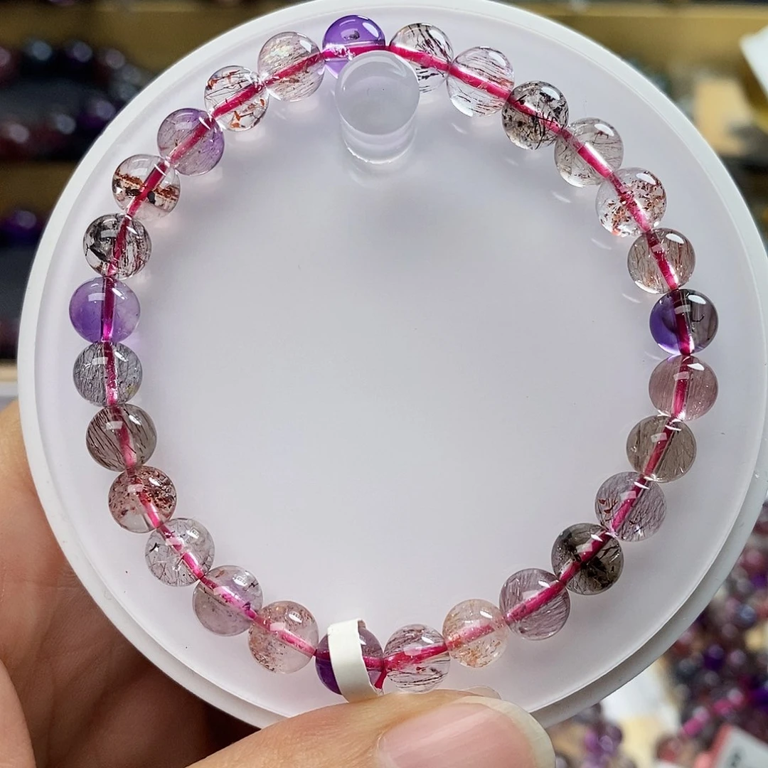 未镶嵌手链水晶全净体超七7m G688