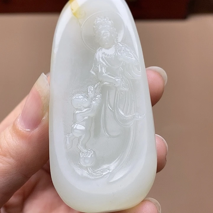 和田玉挂件未镶嵌F