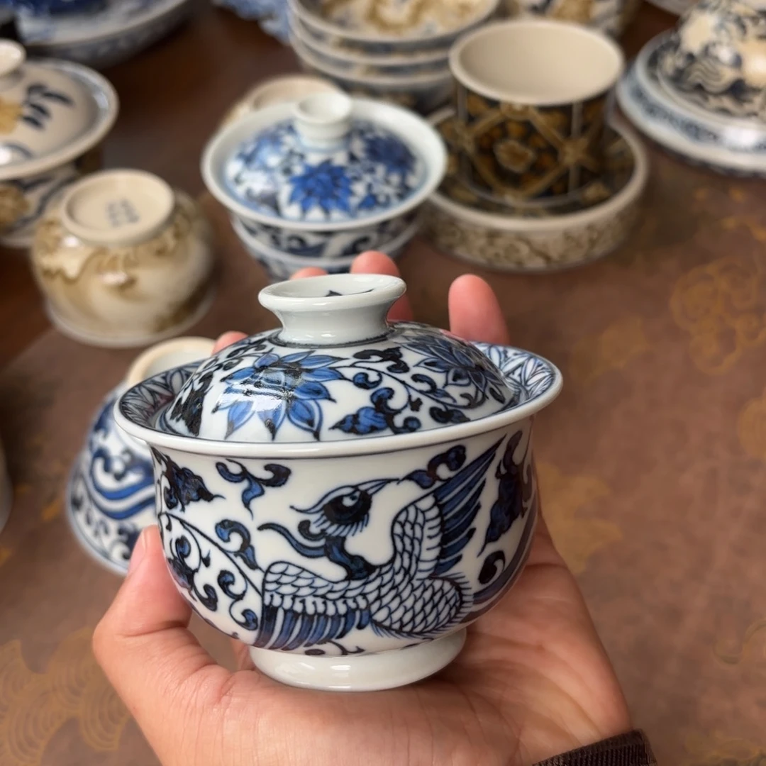 摆件景德镇手绘茶器