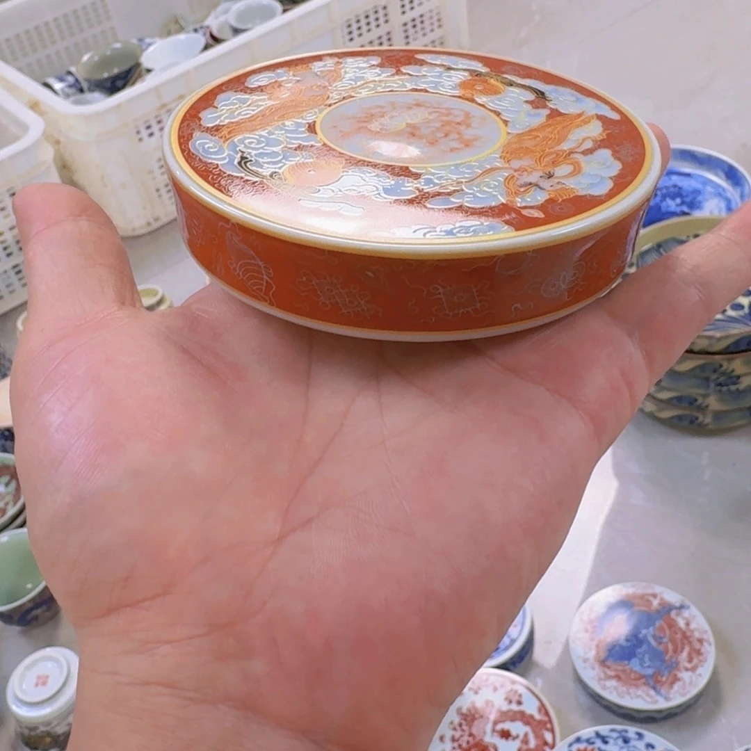 瓷片唐卡盖置景德镇