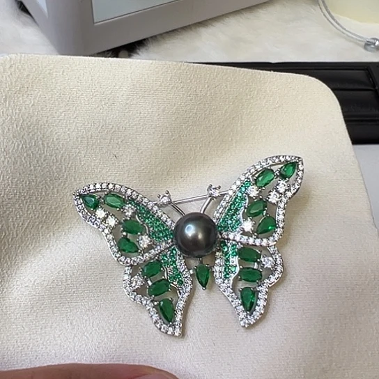 未镶嵌胸针海水珍珠大*亮