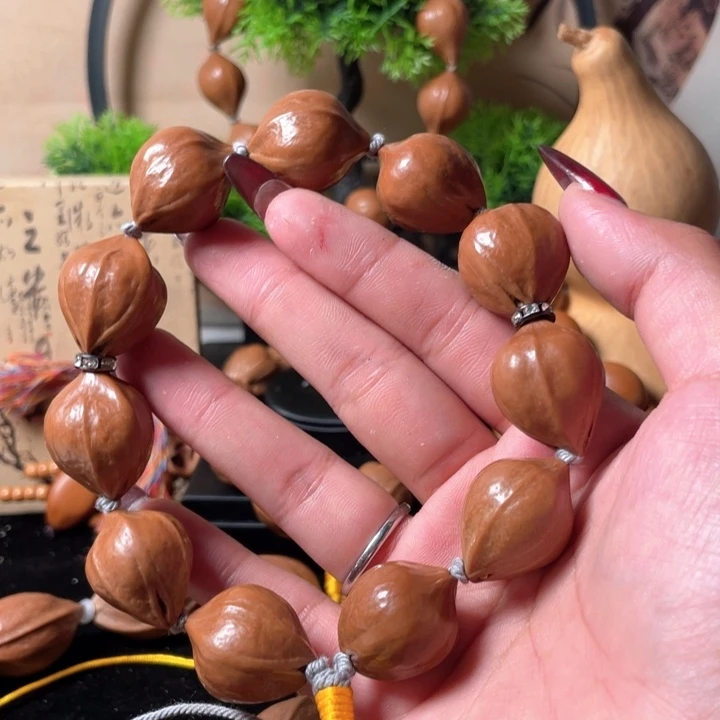 橄榄核手串/手链2.0鸡血红蒜头11