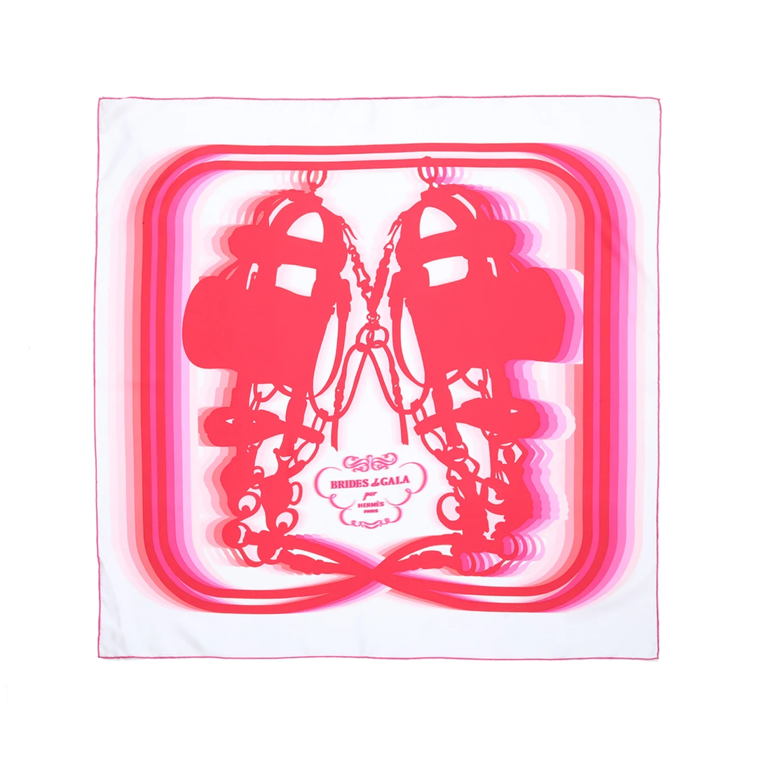 99新 Hermes/爱马仕 【小花念念】90X90CM 丝巾 拼色 桑蚕丝