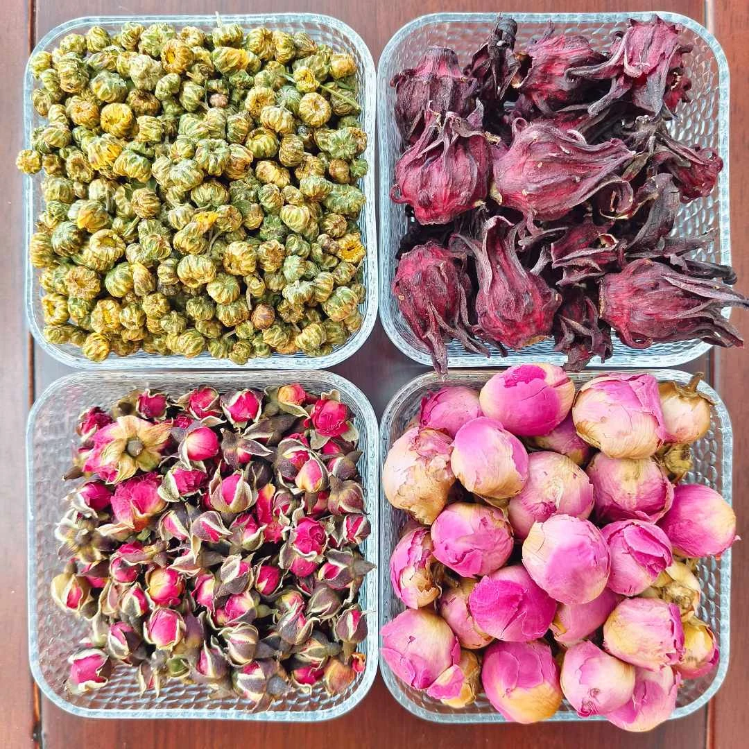 农家自晒洛神花金边玫瑰花金银花野菊花干养生花茶下午茶新货无硫