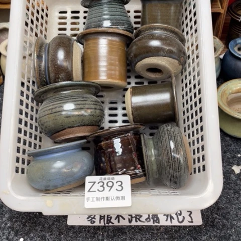 紫砂花盆瑕疵393口径3.5到5