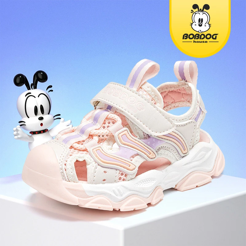 BOBDOGHOUSE童鞋夏舒适时尚男女童包头凉鞋JJ242X15 QZ