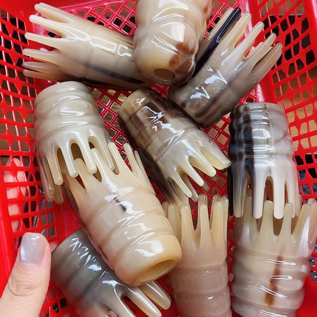 手工制作纯牛角梳子