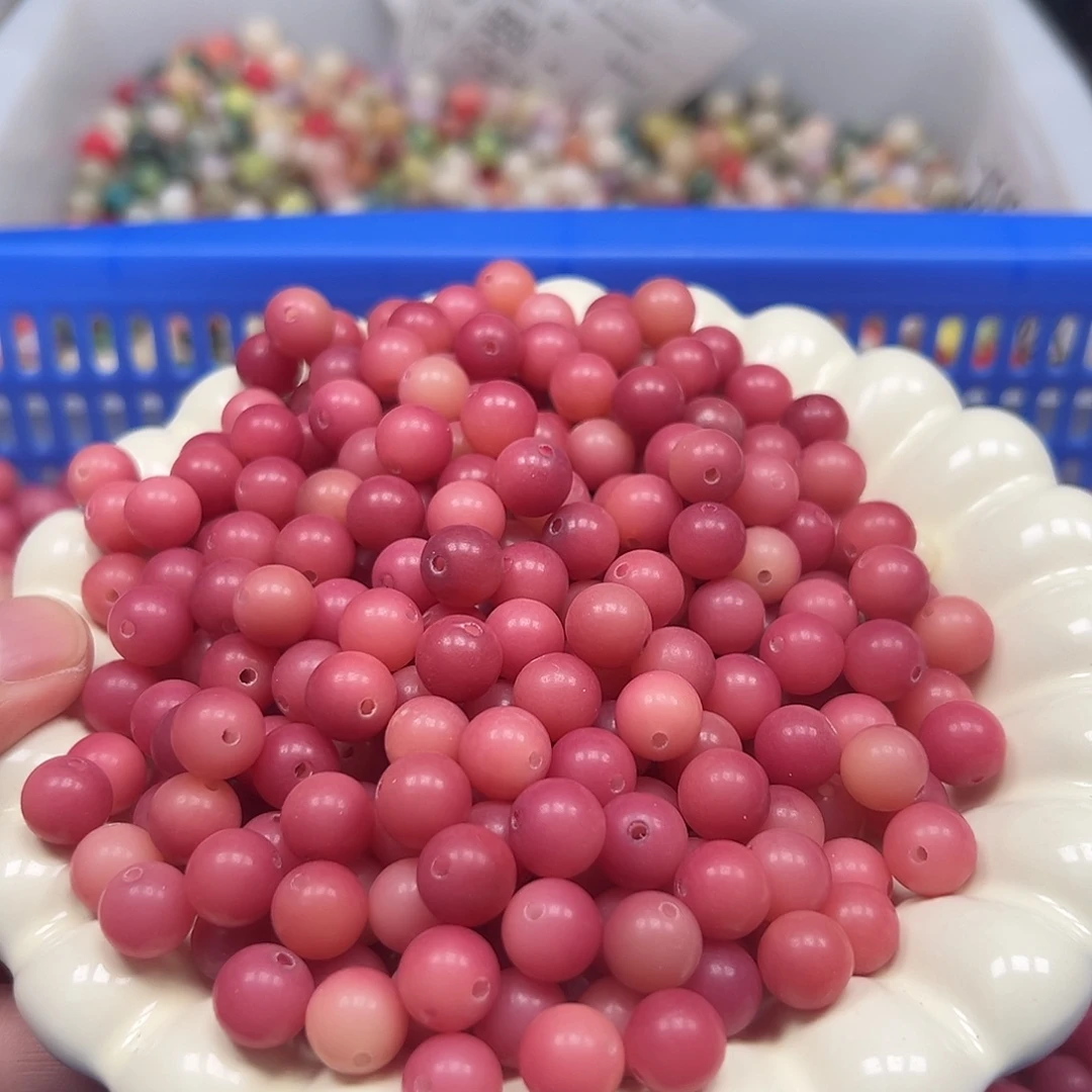 菩提根/象牙果手串120颗乌梅子酱圆珠10