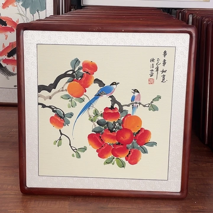 国画带框尺寸63*63厘米